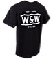 Camisetas negras con bolsillo W&W Brand
