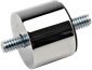 Rubber Mounts with Chromed Shell