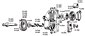 Kick Starter Clutch and Gear on Main Shaft