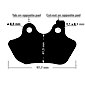 Brake Pads for OEM Brake Calipers - Front Sportster 2000-2003, Big Twins 2000-2007, V-Rod 2002-2005