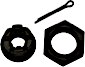 Front Axle Nut Kits for Big Twins →1971