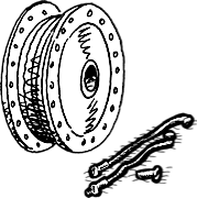 Rayons pour tambour de frein avant FX/XL 1964-1972