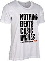 W&W Classic T-Shirts - NOTHING BEATS CUBIC INCHES weiß