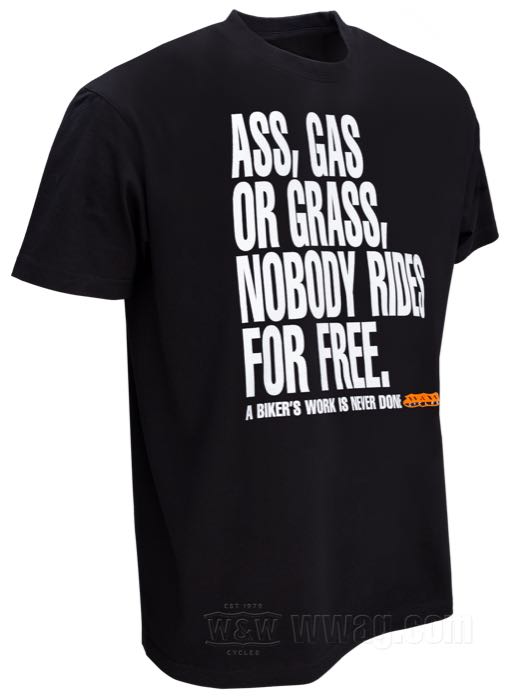 Camisetas W&W Classic - ASS, GAS OR GRASS