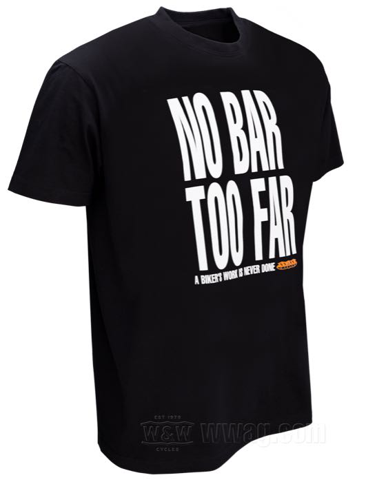 Camisetas W&W Classic - NO BAR TOO FAR